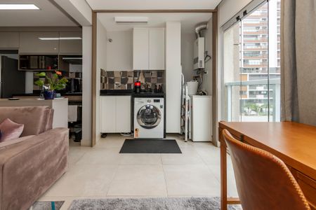 Studio à venda com 43m², 1 quarto e 1 vagaLavanderia