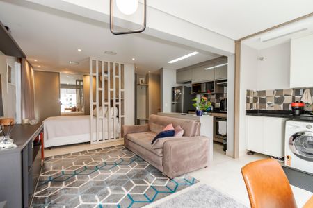 Studio à venda com 43m², 1 quarto e 1 vagaSala