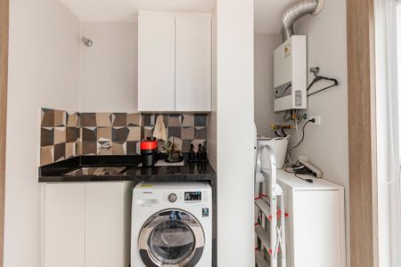 Studio à venda com 43m², 1 quarto e 1 vagaLavanderia