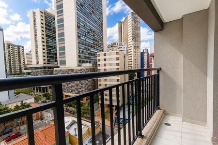 Varanda de apartamento para alugar com 1 quarto, 25m² em Bela Vista, São Paulo