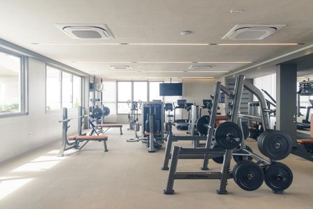 Studio à venda com 33m², 1 quarto e 1 vaga Studio à venda com 33m², 1 quarto e 1 vagaÁrea comum - Academia