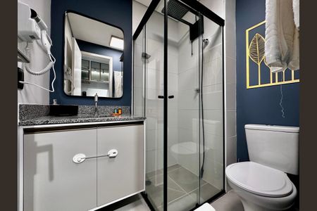 Studio para alugar com 25m², 0 quarto e sem vaga Studio para alugar com 25m², 0 quarto e sem vagaBanheiro