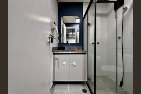 Studio para alugar com 25m², 0 quarto e sem vaga Studio para alugar com 25m², 0 quarto e sem vagaBanheiro