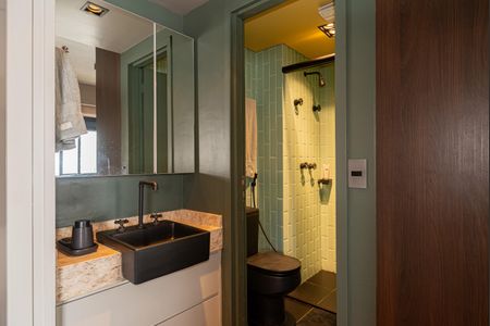 Apartamento para alugar com 38m², 1 quarto e 1 vaga Apartamento para alugar com 38m², 1 quarto e 1 vagaBanheiro da Suíte