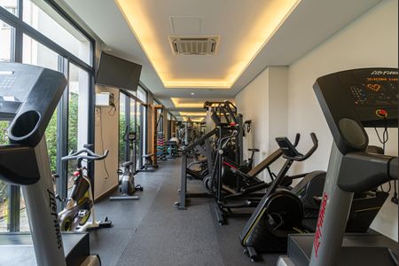 Apartamento para alugar com 38m², 1 quarto e 1 vaga Apartamento para alugar com 38m², 1 quarto e 1 vagaÁrea comum - Academia