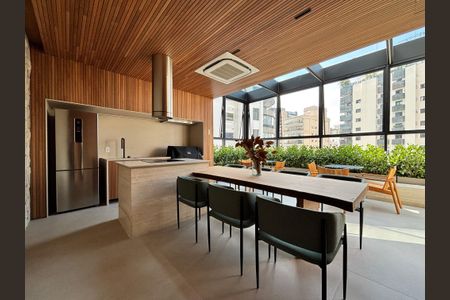 Studio para alugar com 37m², 1 quarto e sem vaga Studio para alugar com 37m², 1 quarto e sem vagaÁrea comum - Churrasqueira