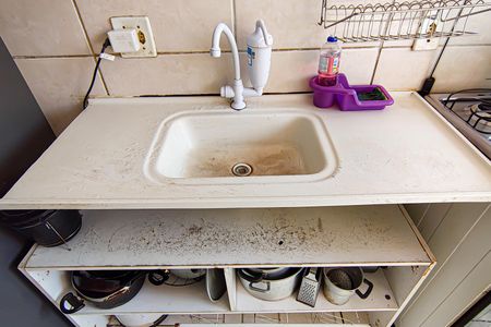 Apartamento para alugar com 44m², 2 quartos e 1 vaga Apartamento para alugar com 44m², 2 quartos e 1 vagaCozinha e Área de Serviço