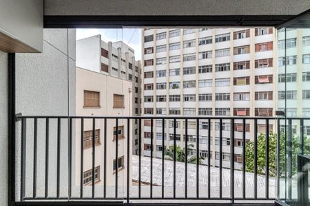 Studio para alugar com 32m², 1 quarto e sem vagaVaranda