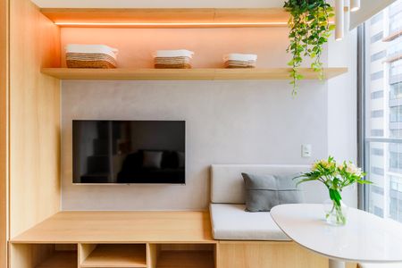 Studio para alugar com 29m², 1 quarto e sem vagaSala/Quarto