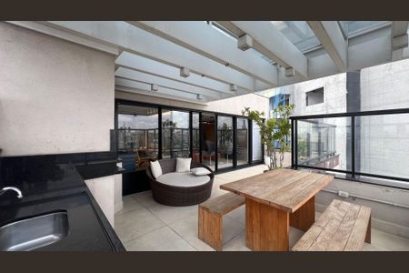 Apartamento à venda com 43m², 1 quarto e 1 vagaChurrasqueira