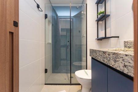 Studio para alugar com 24m², 1 quarto e sem vaga Studio para alugar com 24m², 1 quarto e sem vagaBanheiro