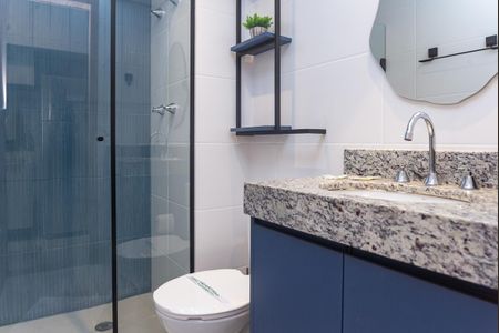 Studio para alugar com 24m², 1 quarto e sem vaga Studio para alugar com 24m², 1 quarto e sem vagaBanheiro