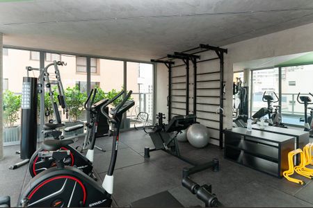 Studio para alugar com 24m², 1 quarto e sem vaga Studio para alugar com 24m², 1 quarto e sem vagaÁrea Comum - Academia