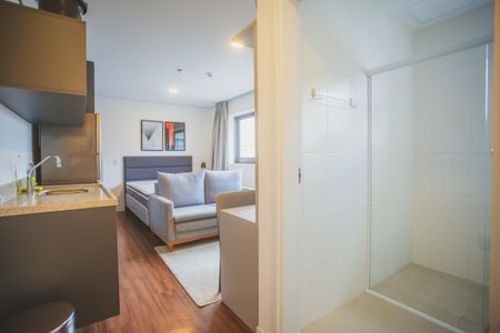 Studio para alugar com 27m², 1 quarto e sem vagaLavabo