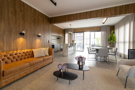 Apartamento para alugar com 42m², 1 quarto e 1 vaga Apartamento para alugar com 42m², 1 quarto e 1 vagaÁrea comum - Salão de festas