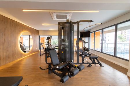 Apartamento para alugar com 42m², 1 quarto e 1 vaga Apartamento para alugar com 42m², 1 quarto e 1 vagaAcademia