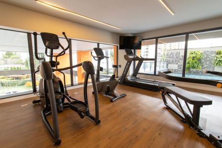 Apartamento para alugar com 42m², 1 quarto e 1 vaga Apartamento para alugar com 42m², 1 quarto e 1 vagaAcademia