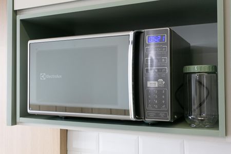 Studio para alugar com 30m², 1 quarto e sem vaga Studio para alugar com 30m², 1 quarto e sem vagaCozinha - Microondas