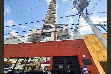 Studio para alugar com 30m², 1 quarto e sem vaga Studio para alugar com 30m², 1 quarto e sem vagaFachada e placa