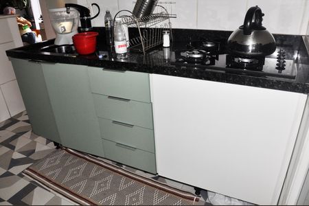 Apartamento à venda com 47m², 2 quartos e 1 vaga Apartamento à venda com 47m², 2 quartos e 1 vagaDetalhe - Cozinha Americana