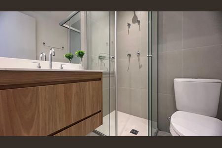 Studio para alugar com 25m², 1 quarto e sem vaga Studio para alugar com 25m², 1 quarto e sem vagaBanheiro