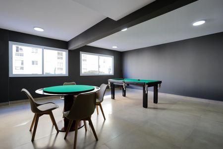 Studio para alugar com 33m², 1 quarto e sem vaga Studio para alugar com 33m², 1 quarto e sem vagaÁrea comum - Salão de jogos