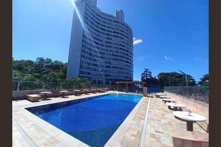 Apartamento para alugar com 33m², 1 quarto e 2 vagas Apartamento para alugar com 33m², 1 quarto e 2 vagasÁrea comum - Piscina