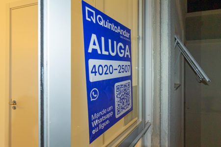 Apartamento à venda com 44m², 2 quartos e 1 vagaPlaca instalada no imóvel