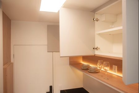 Studio à venda com 26m², 1 quarto e sem vagaCozinha