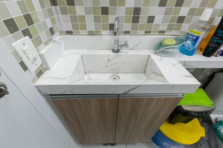 Apartamento à venda com 30m², 2 quartos e sem vagaDetalhe banheiro