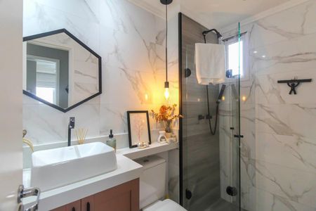 Apartamento à venda com 45m², 2 quartos e 1 vaga Apartamento à venda com 45m², 2 quartos e 1 vagaBanheiro