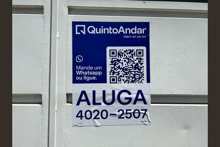 Apartamento para alugar com 30m², 1 quarto e sem vagaFachada plaquinha 