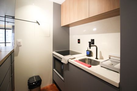 Studio à venda com 40m², 1 quarto e 1 vagaCozinha