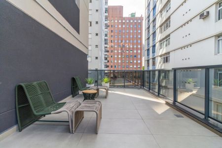 Studio à venda com 21m², 1 quarto e sem vagaÁrea comum - Área Externa