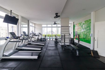 Apartamento para alugar com 43m², 1 quarto e 1 vaga Apartamento para alugar com 43m², 1 quarto e 1 vagaAcademia