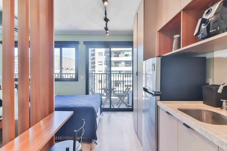 Studio para alugar com 20m², 1 quarto e sem vaga Studio para alugar com 20m², 1 quarto e sem vagaStudio - Quarto e Cozinha