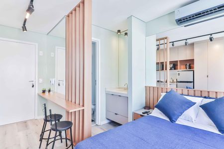 Studio para alugar com 20m², 1 quarto e sem vaga Studio para alugar com 20m², 1 quarto e sem vagaStudio - Quarto e Cozinha