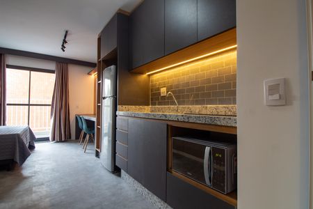 Studio para alugar com 26m², 1 quarto e sem vaga Studio para alugar com 26m², 1 quarto e sem vagaCozinha