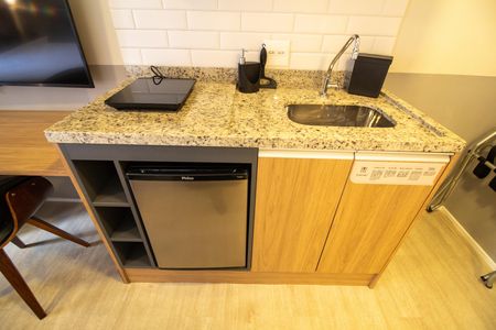 Studio à venda com 25m², 1 quarto e sem vagaCozinha