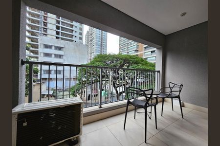 Studio para alugar com 32m², 1 quarto e sem vagaVaranda