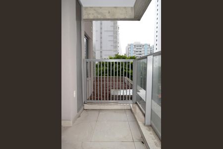 Studio à venda com 38m², 1 quarto e 1 vagaVaranda