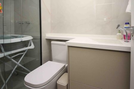 Banheiro da Suite de apartamento à venda com 3 quartos, 90m² em Vila Graciosa, São Paulo