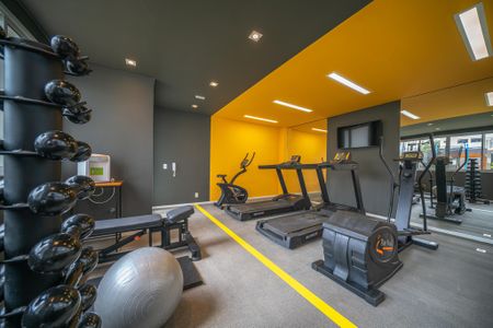 Apartamento para alugar com 36m², 2 quartos e sem vaga Apartamento para alugar com 36m², 2 quartos e sem vagaÁrea comum - Academia