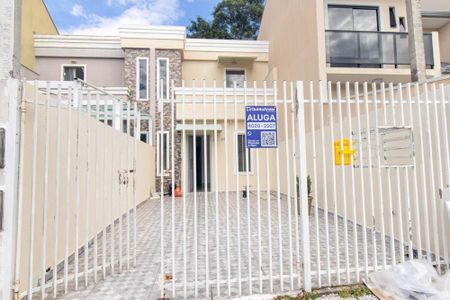Casa para alugar com 62m², 3 quartos e 2 vagas Casa para alugar com 62m², 3 quartos e 2 vagasFachada e placa
