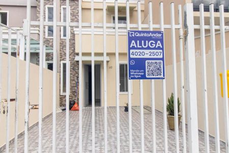 Casa para alugar com 62m², 3 quartos e 2 vagas Casa para alugar com 62m², 3 quartos e 2 vagasFachada e placa