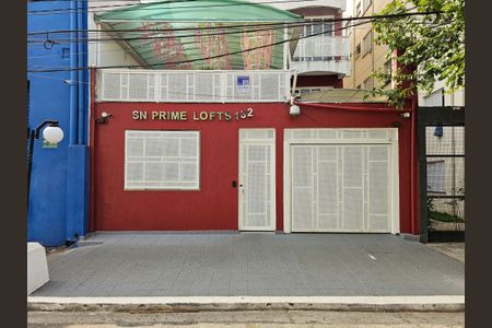 Studio para alugar com 40m², 1 quarto e sem vagaFachada + Placa