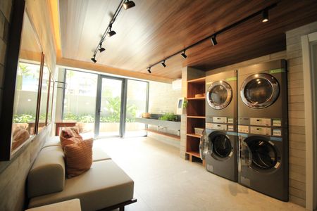 Studio para alugar com 28m², 1 quarto e 1 vagaLavanderia