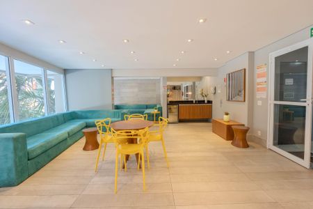 Studio para alugar com 27m², 1 quarto e sem vaga Studio para alugar com 27m², 1 quarto e sem vagaÁrea comum - Salão de festas