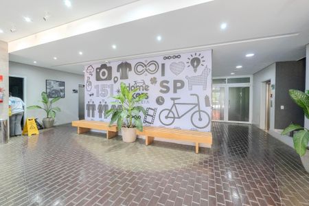 Studio para alugar com 27m², 1 quarto e sem vaga Studio para alugar com 27m², 1 quarto e sem vagaHall de entrada