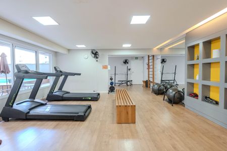 Studio para alugar com 27m², 1 quarto e sem vaga Studio para alugar com 27m², 1 quarto e sem vagaÁrea comum - Academia